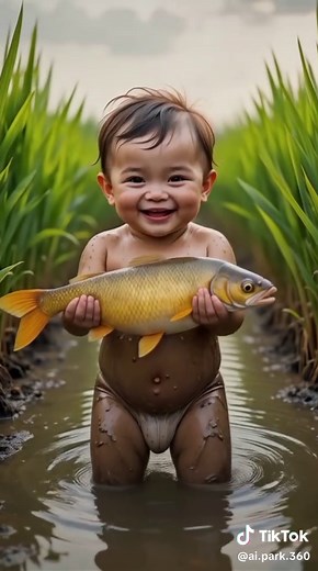 Baby Fishing Adventure: Cute Moments Caught on Camera