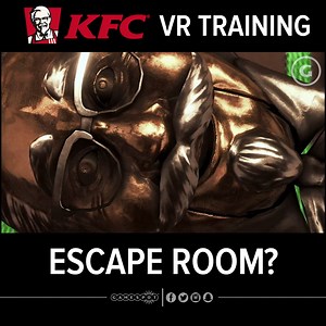 When your love for fried chicken inspires a creepy VR game. | GameSpot