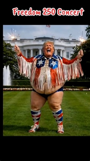 Trump's performance for his Freedom 250 #maga #trump #fdt #fafo #america #politics #liberal #funny