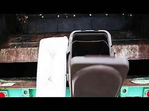 ゴミ収集車 回転板式 プレス式 違いを学ぶ Garbage trucks Crushing Bluky Waste 垃圾車 不燃ゴミ 粗大ごみ ゴミ箱を圧縮粉砕【Garbage Hero】