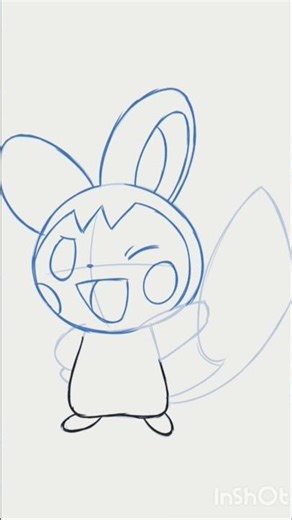 How o draw Emolga #drawing #easyartlover #like #subscribe #share
