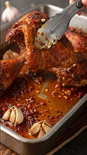 Garlic Herb Roasted Chicken Legs | Crispy Juicy Oven Baked Chicken Recipe