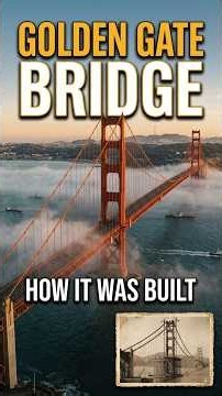 Golden Gate Bridge: How Did They Build It? #shorts #youtubeshorts