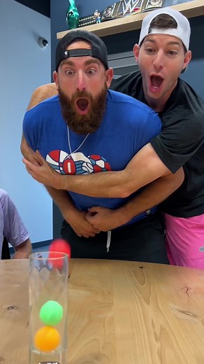 This game almost broke Ty 😂 #dudeperfect #pingpong #challenge