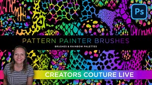 Playing with Pattern Painter Brushes: Photoshop Brush Therapy