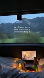 Waking up in the land of dreams 💭 this is the 📍nightjet train from Munich & you can search for several destinations such as Florence (Tuscany), La Spezia (Liguria & close to Cinque Terre) & Rome 🤍 where will you go? #tuscany #italytravel #nightjet #italytrip | Rail Voyage