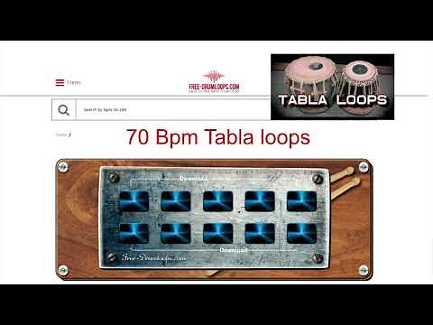 TABLA LOOPS - 70 BPM (A SCALE)