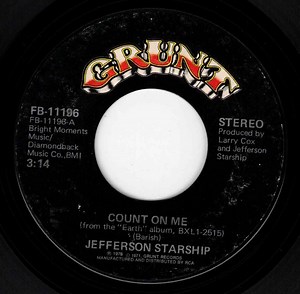 Jefferson Starship - Count On Me / Show Yourself