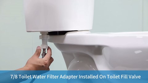 YUHX 7/8" Toilet Water Filter Screen Adapter (2 PCS) for 7/8 Toilet Tank Fill Valve and Bidet T Connector, 7/8 inch Male to 7/8 inch Female with Built-In Filter