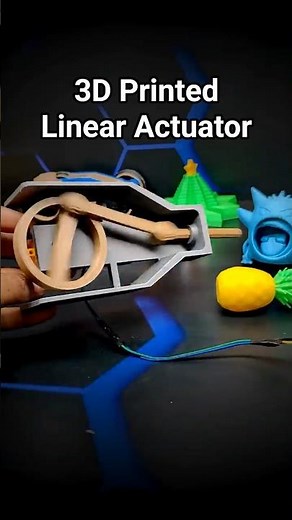 3D Printed Linear Actuator #3dprinting #shorts