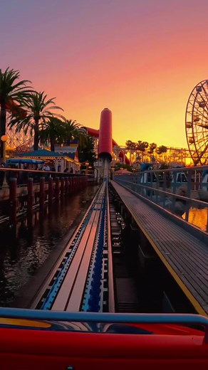 This #sunset #rollercoaster #viral @Coaster Force #fyp #reel #viral #pov | The Coaster Scoop