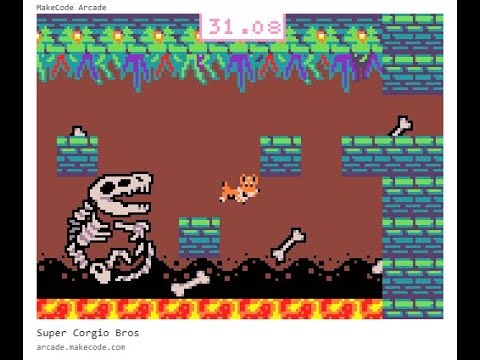 Makecode Arcade - Super Corgio Platformer