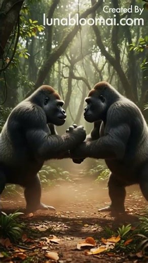 Insane Gorilla Fight Caught on Camera! 🦍 Who Wins This Wild Showdown?