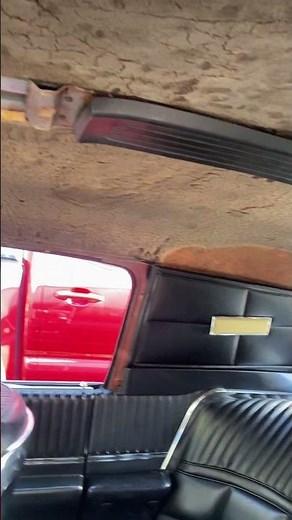 1966 Thunderbird Headliner with Overhead Console BEFORE Replacement