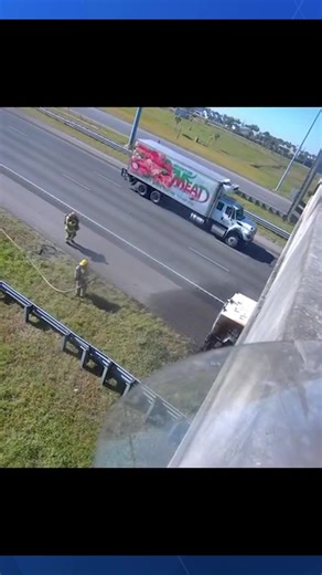 22K views · 46 reactions | St. Tammany Fire crews battled an 18-wheeler fire that was hauling refrigerated liquid nitrogen on I-10 East | WDSU News | Facebook