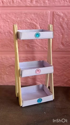 DIY Aesthetic Table Organizer ✨ | Matchbox & Ice Cream Stick Craft #shorts
