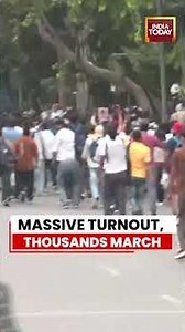 Thousands Flood Central Delhi as CJP Protest March Gathers Momentum | #delhi #protest #delhipolice