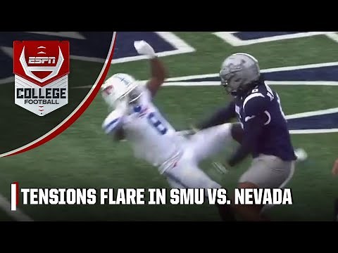 TEMPERS FLARE in SMU vs. Nevada, 3 unsportsmanlike conduct penalties given | ESPN College Football