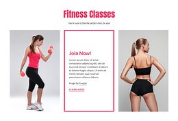 Fitness classes for women - CSS Template by Nicepage