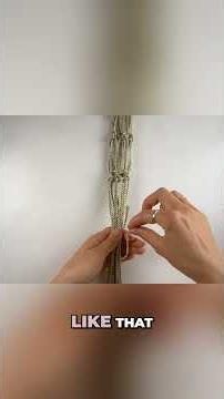 The Simple Knot That Secures Your Macrame Plant Hanger 👀