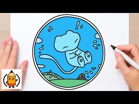 How To Draw Bubble Mew | Pokemon Drawing Tutorial