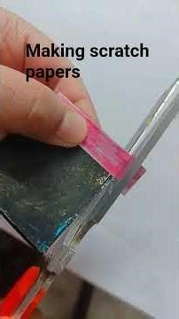 easy way to make scratch papers