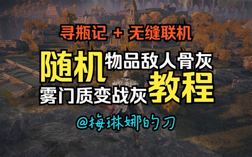 【艾尔登法环】物品敌人/雾门/骨灰/战灰+寻瓶记+无缝联机MOD安装合并卸载教程