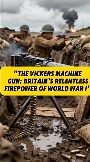 The vickers machine gun , Britain's relentless firepower of world war I