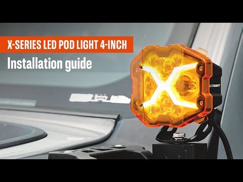 Novsight X-Series LED Pod Light 4-Inch Installation Guide