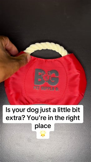 Interactive Flying Disc & Rope Chew Toy for Dogs (Red & Black Options) Boost Playtime: A visually stimulating red and black flying disc designed for exciting games of toss and fetch, keeping your dog happily engaged. Satisfy Chewing Instincts: The durable rope construction offers a safe and enjoyable chewing outlet, supporting healthy teeth and gums. Reduce Boredom & Anxiety: Provides mental and physical enrichment, diverting destructive behaviors and promoting a sense of calm. Choose Your Style