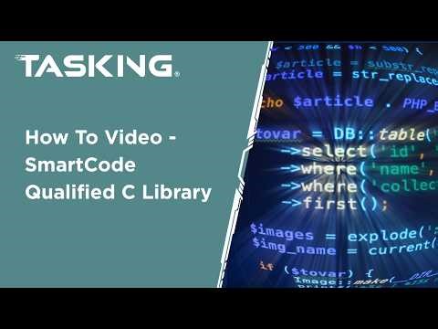 How To Video SmartCode Qualified C Library
