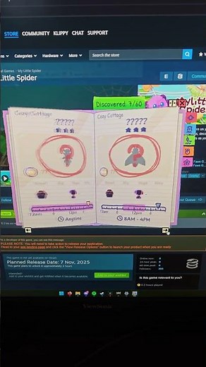 My Little Spider is out now on Steam! A idle game where a spider lives on your screen catching bugs!