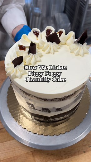 Whole Foods Market on Instagram: "New at our Bakery  Figgy Foggy Chantilly Cake  Layered with fig jam and topped with Earl Grey tea frosting, this new Chantilly cake is perfect for the fall season. Availability may vary."