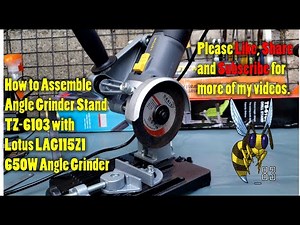 Angle Grinder Stand Assembly (Works with most Angle Grinders)