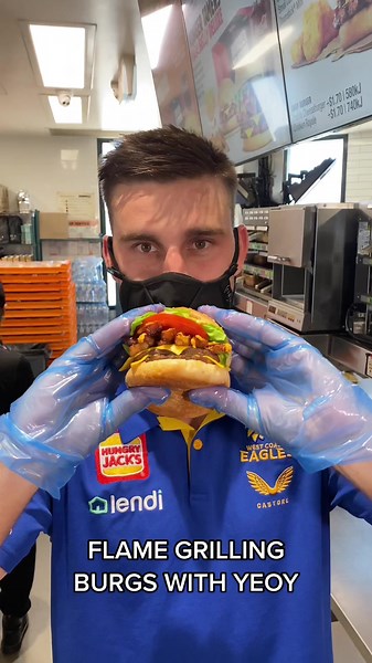 Flame Grilling Burgs with Yeoy | Hungry Jack's Burger Review