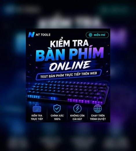 Kiểm Tra Bàn Phím Online – Test Bàn Phím Trực Tiếp Trên Web