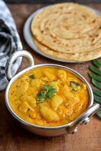 Double Beans Kurma | Pressure Cooker Kurma Recipe - Cooking From Heart