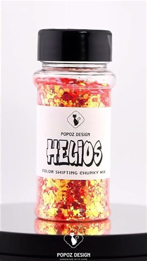 Color Shifting Chunky Glitter: "Helios" Orange Gold Mix - 2oz