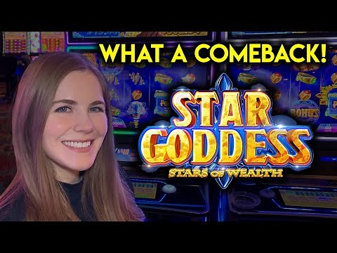 What A Comeback! NEW! Star Goddess Slot Machine! AWESOME BONUS!