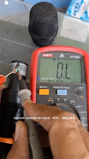 How to check Microphone voice coil #cartride #voicecoil #microphone #audio #usa #multimeter
