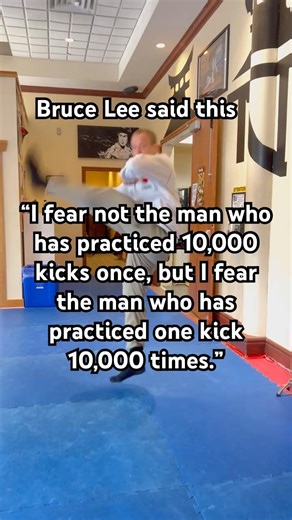 One Kick Ten Thousand Repetitions #martialartist #tntschoolofmartialarts