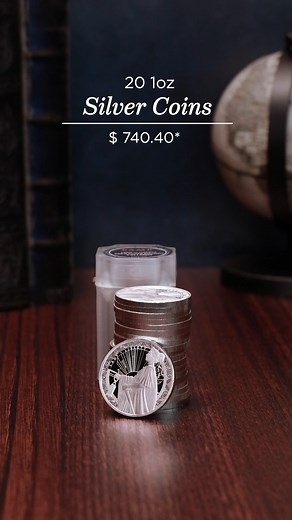 24K views · 108 reactions | 1 Tube of Silver This is twenty of the 1 oz Silver Lady of Liberty Rounds. #APMEX #Silver #PreciousMetals *prices reflective of filming date. | APMEX, Inc. | Facebook