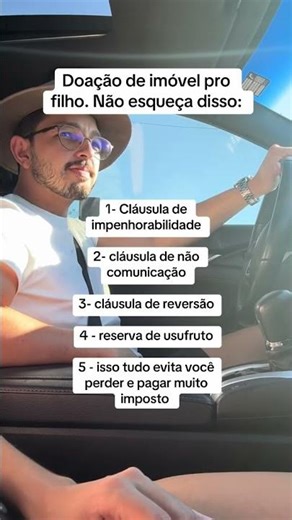 Doação de imóvel pro filho