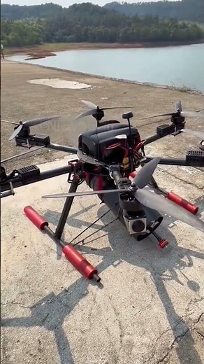 Demonstration flight of fiber-optic drone communication module#optical #uav #fpv