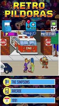 🕹️ Retro Pildoras 37 - The Simpsons - Arcade - 1991