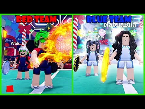 Pertandingan Badminton Super Sengit Antara Tim Merah Vs Tim Biru 🔥 - Roblox Racket Rivals