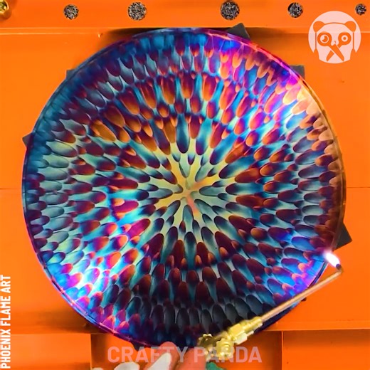 33K views · 155 reactions | Heating copper to make gorgeous clocks & plates Partner: Phoenix Flame Art | Bored Panda Art | Facebook