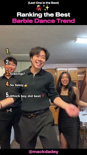 Ranking the best Barbie Dance Trend #shortsviral