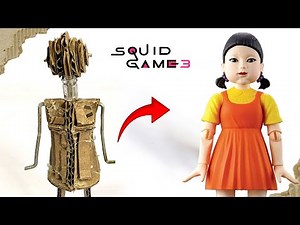 Young Hee Doll With DIY | How to make the doll from squid game | How to make young hee doll.