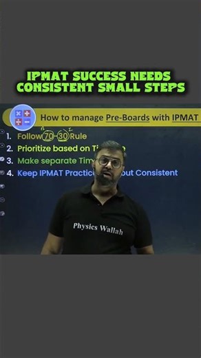 Win IPMAT Through Steady Daily Prep📚🥲 #physicwallah #motivation #ipmatpreparation #quantwithvinitsir